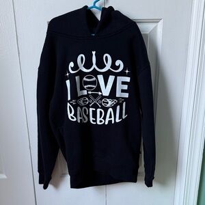 Kids Unisex I Love Baseball from Sports at the Beach Georgetown, DE Hoodie